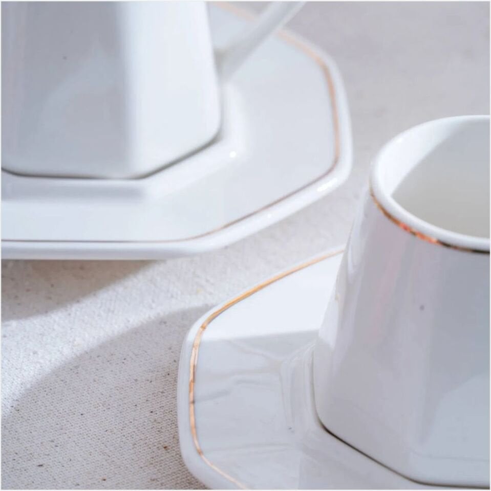 ACAR YKG-06613/12 ELERA GOLD 6 LI KAHVE FİNCAN TAKIMI