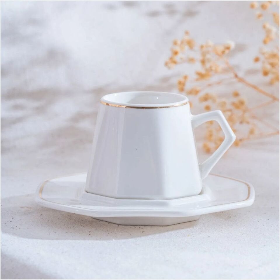 ACAR YKG-06613/12 ELERA GOLD 6 LI KAHVE FİNCAN TAKIMI