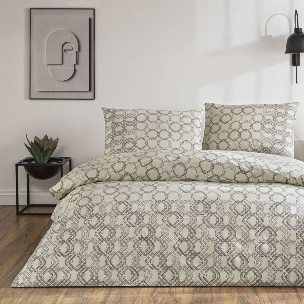 Taç Galen Rf Nevresim Takımı Grı Tek Kişilik