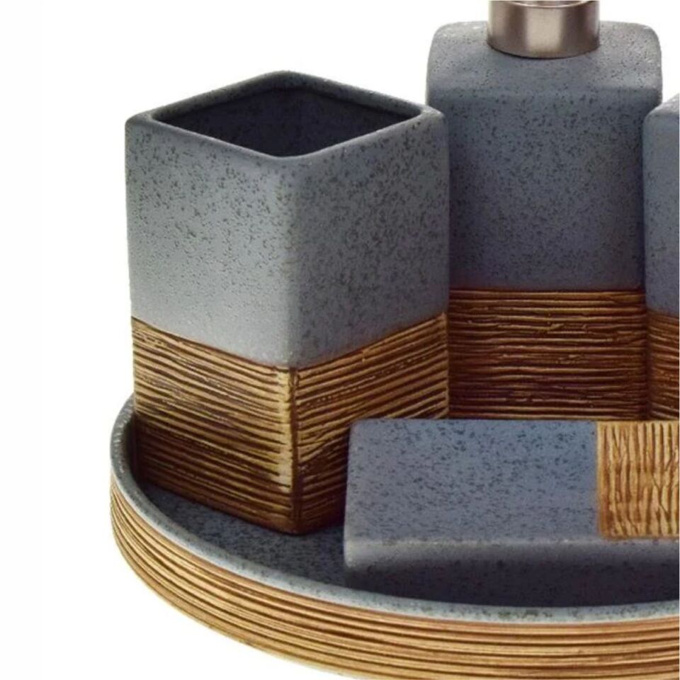 Krd Home 3367*Krd  Gloria 5 Li Banyo Takımı