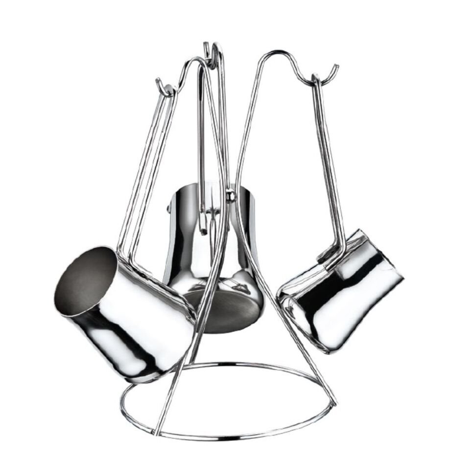 Safınox Piramit Cezve Takımı Ez.Tel Kulplu