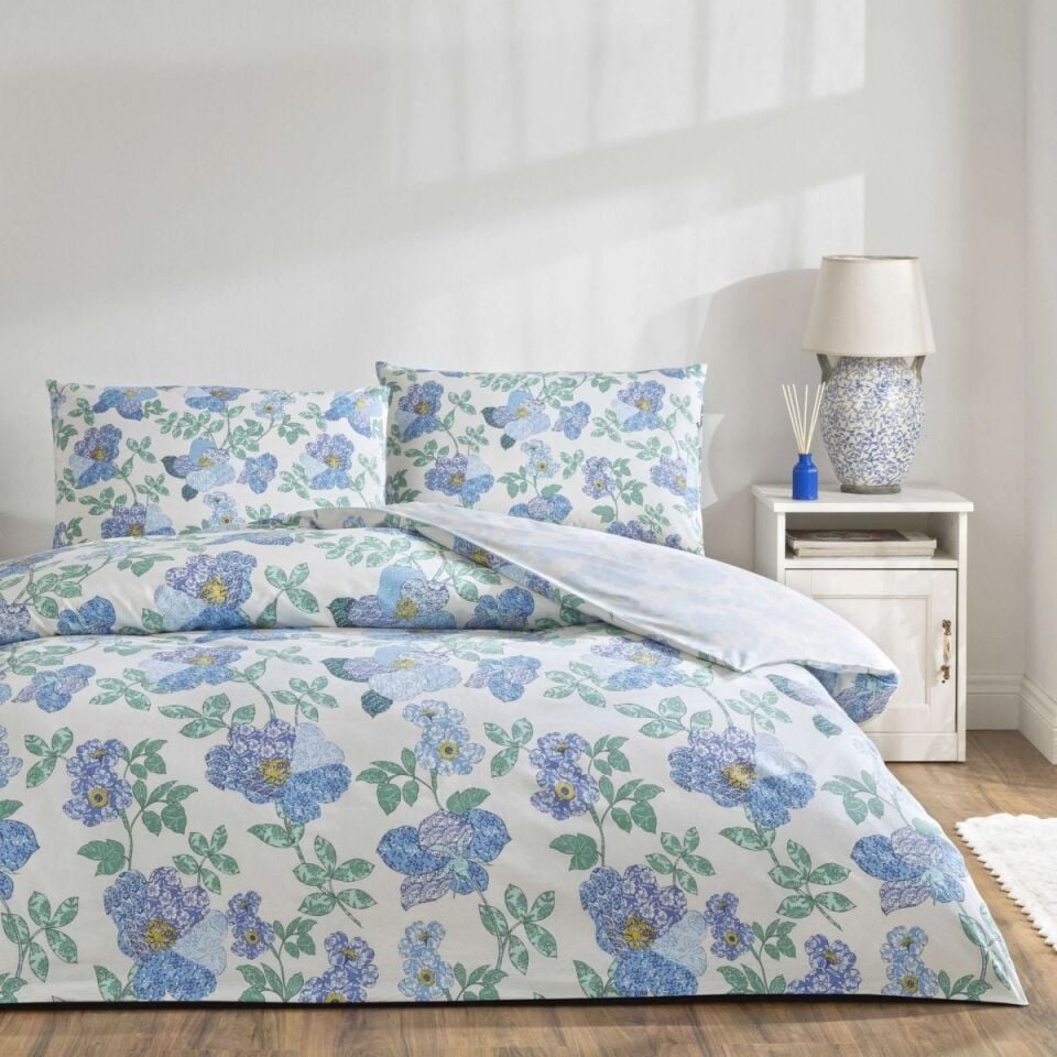 Taç Ardena Rf Nevresim Takımı Mavı Tek Kişilik