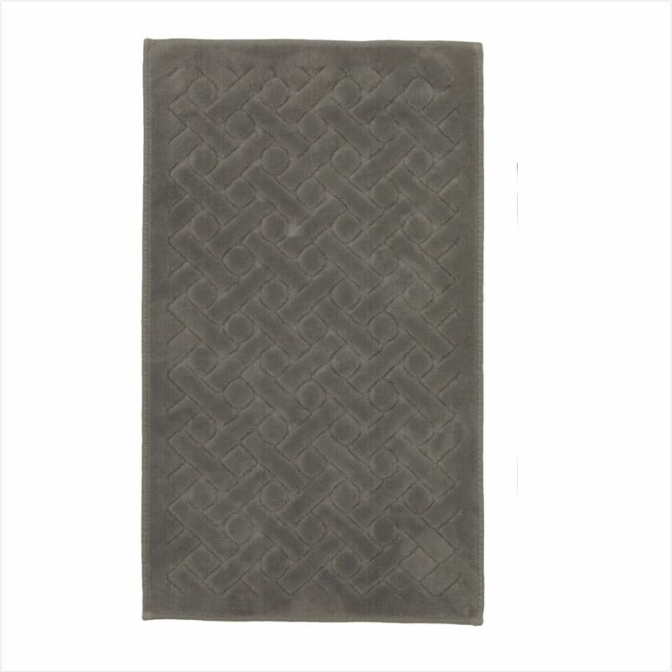 Karaca Foley 2 Lı Banyo Paspası 60X10, Açık Gri