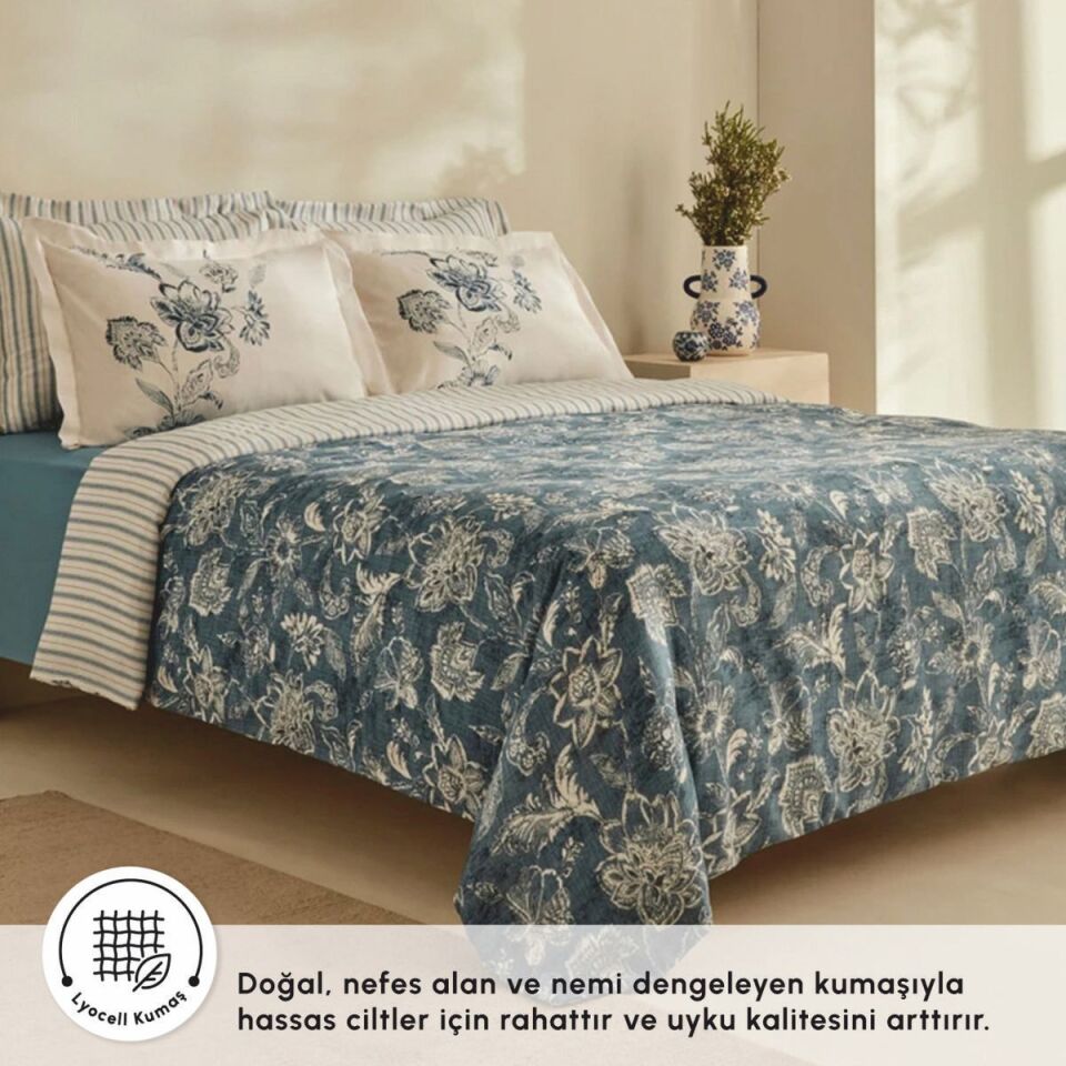 Karaca Floy Ck Lyocell Krep Nevresim Takımı Beyaz