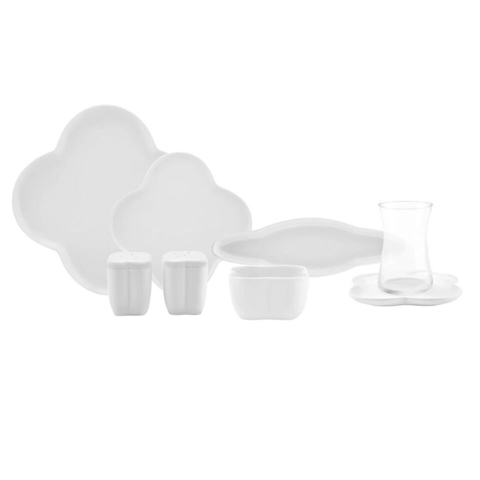 Karaca Forever Bone Clover 28 Parça 6 Kişilik Kahvaltı Takımı