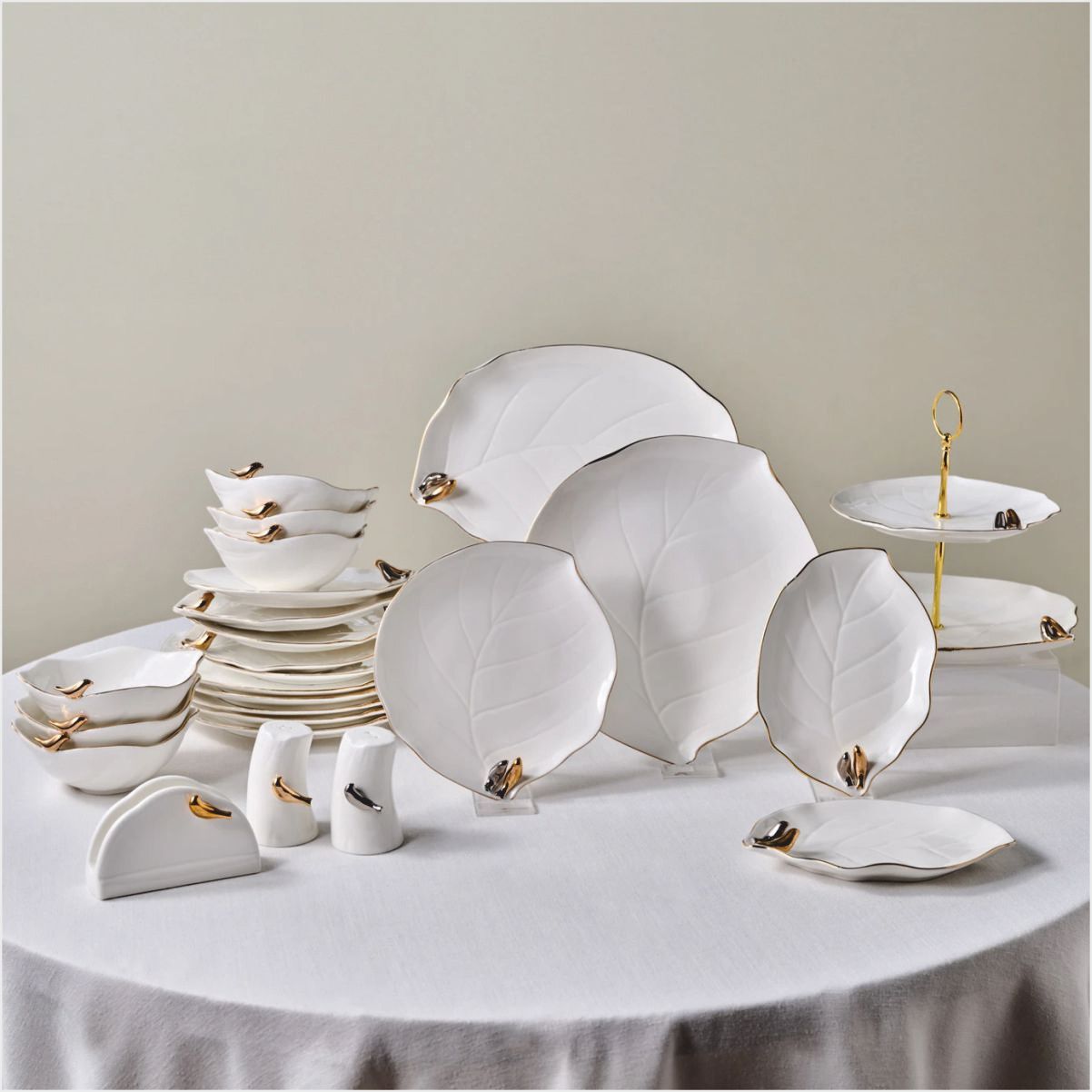 Karaca X Müge Anlı Kuşlu 25 Parça 6 Kişilik Yemek Takımı