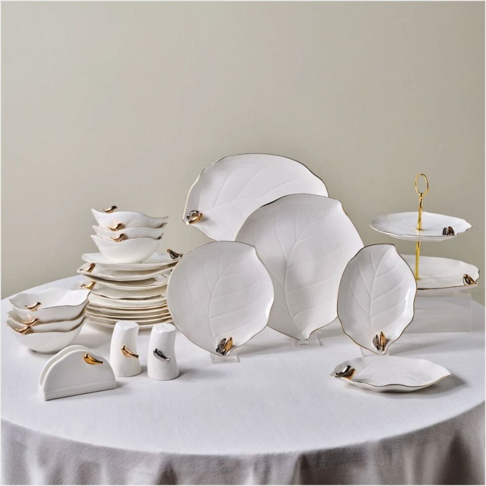 Karaca X Müge Anlı Kuşlu 25 Parça 6 Kişilik Yemek Takımı