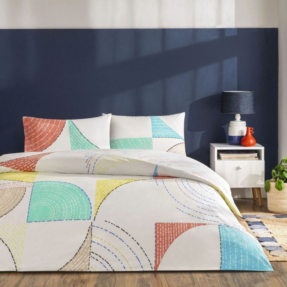 Taç Rf Luvına Nevresim Takımı Turkuaz Tek Kişilik