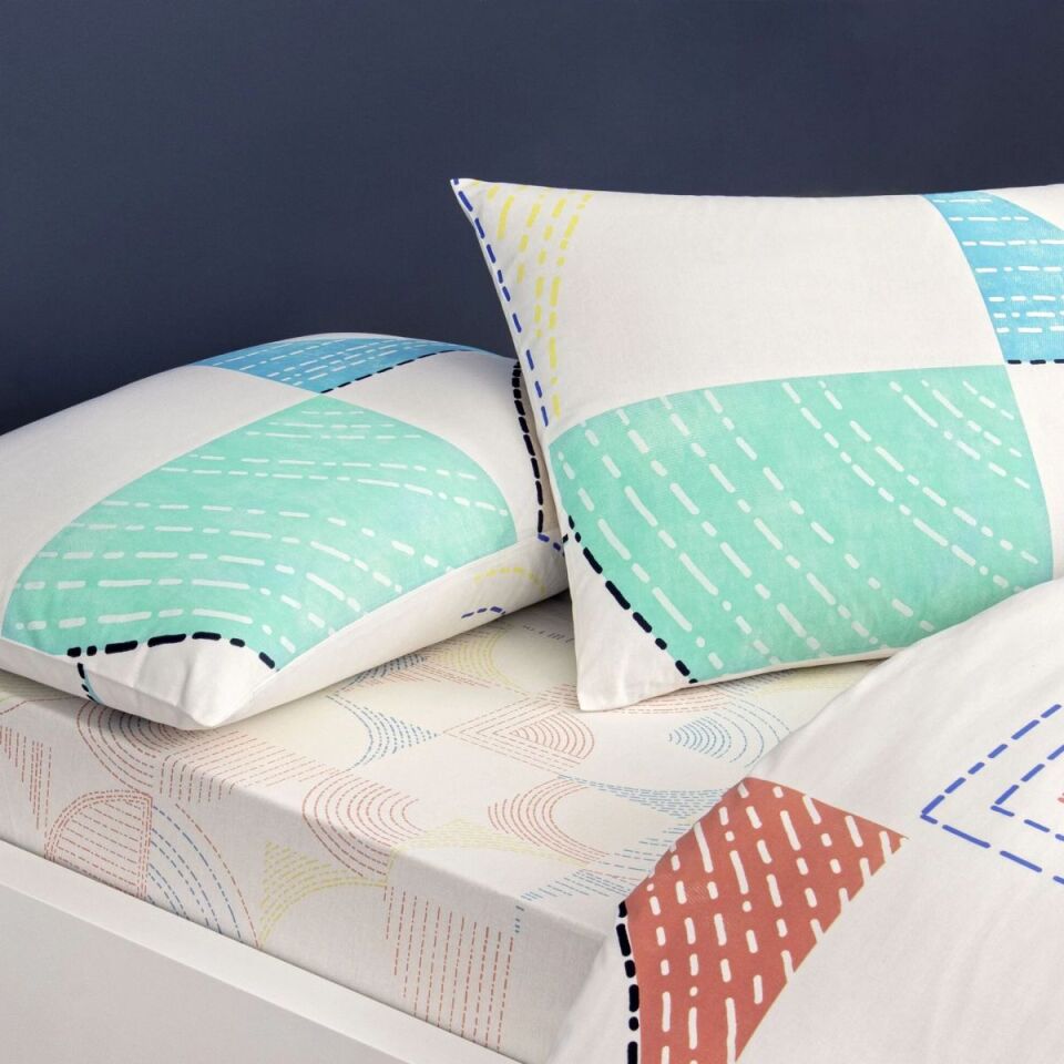 Taç Rf Luvına Nevresim Takımı Turkuaz Tek Kişilik