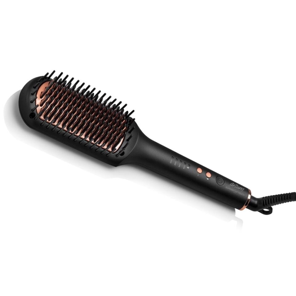 Arzum AR5068 Superstar Touch Saç Düzleştirici Fırça - Siyah