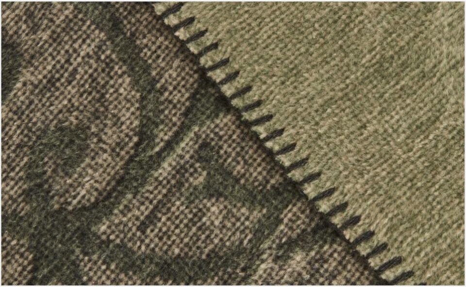 Karaca Home Flara Çift Kişilik Pamuklu Battaniye Yeşil