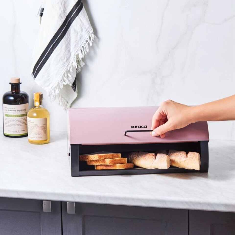 Karaca Monıca Ekmek Kutusu Rosegold
