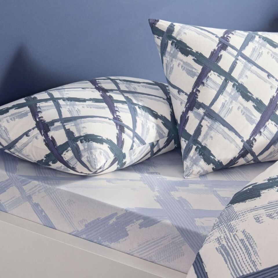 Taç Rf Brıza Nevresim Takımı Mavi Tek Kişilik