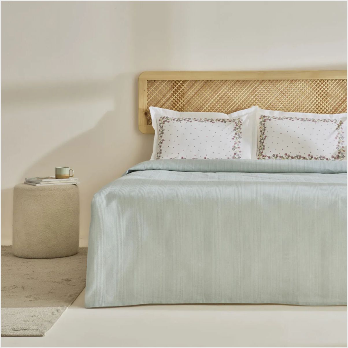 Karaca Home Roshell %100 Pamuk Tek Kişilik Pike Takımı Adaçayı