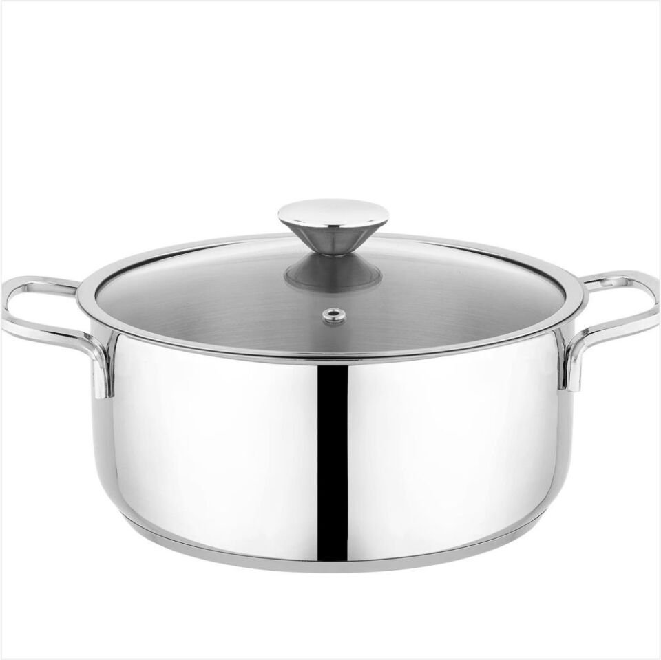 SCHAFER STEEL PRO ÇELİK TENCERE SETİ 8 PARÇA-INOX