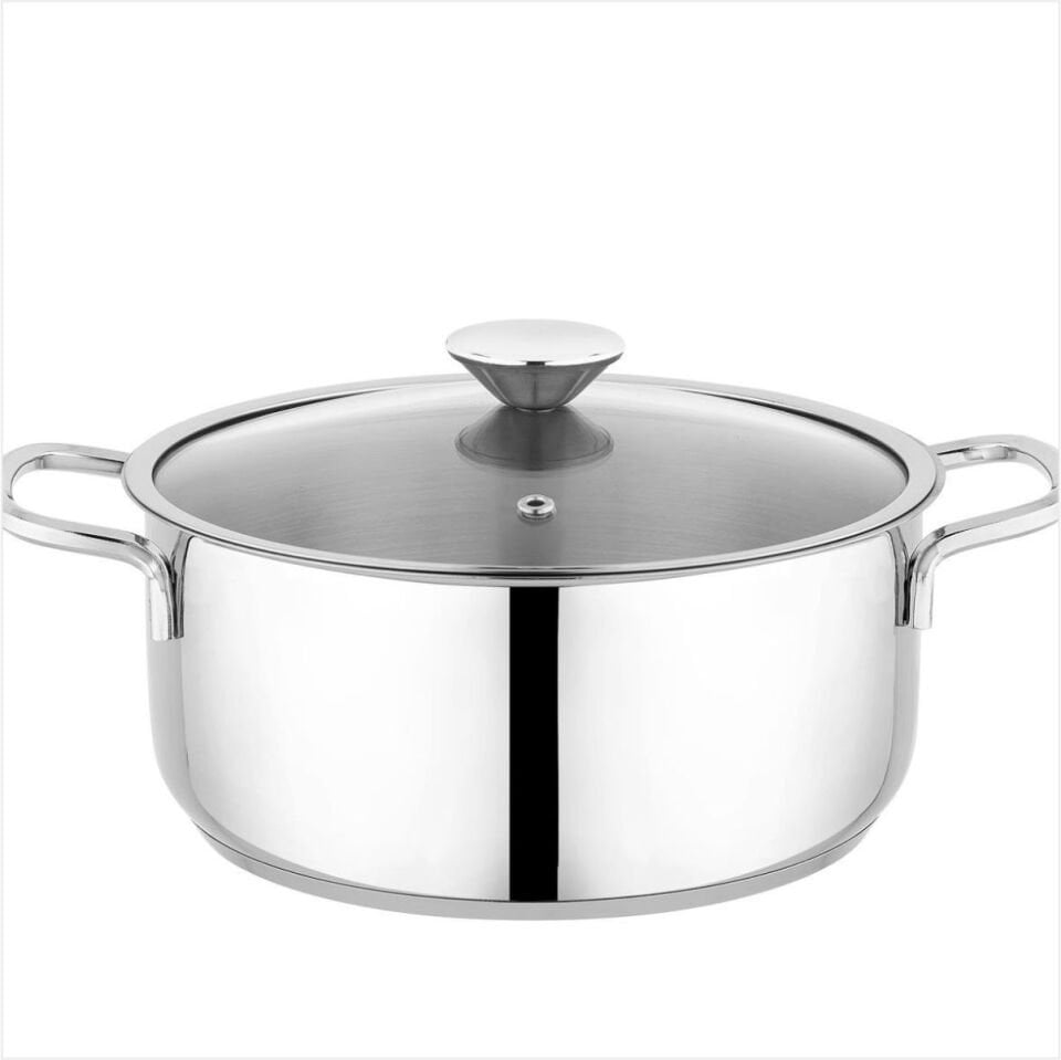 SCHAFER STEEL PRO ÇELİK TENCERE SETİ 8 PARÇA-INOX