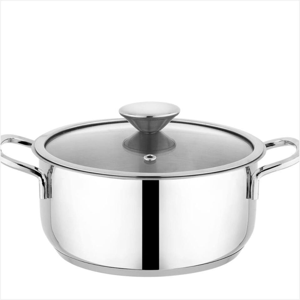 SCHAFER STEEL PRO ÇELİK TENCERE SETİ 8 PARÇA-INOX