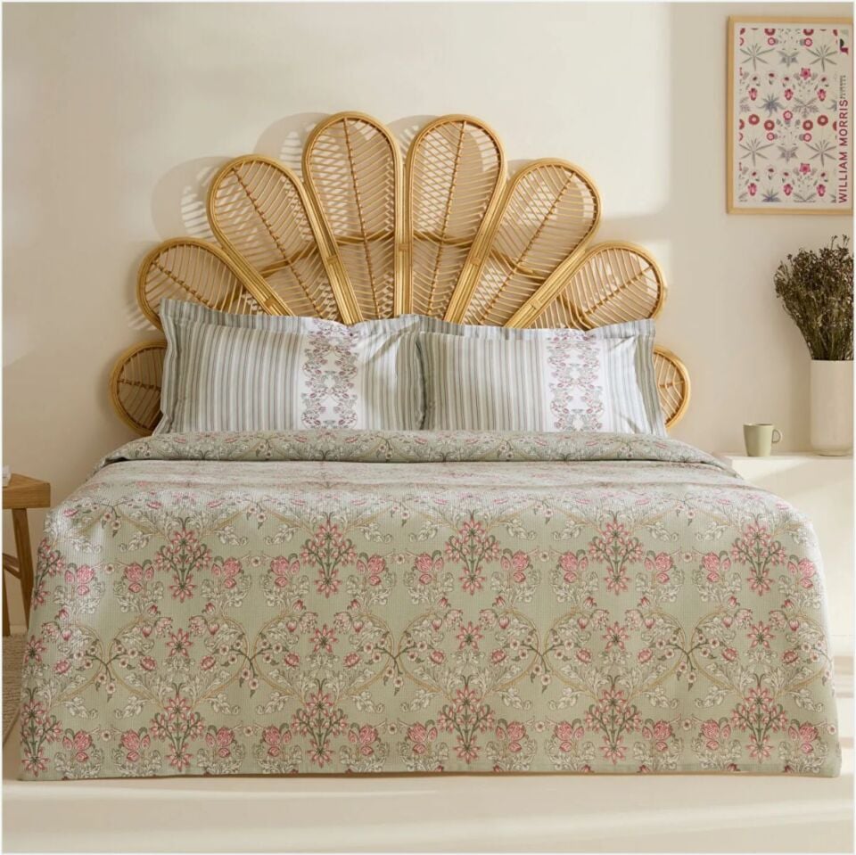 Karaca Home Empres %100 Pamuk Tek Kişilik Pike Takımı Adaçayı