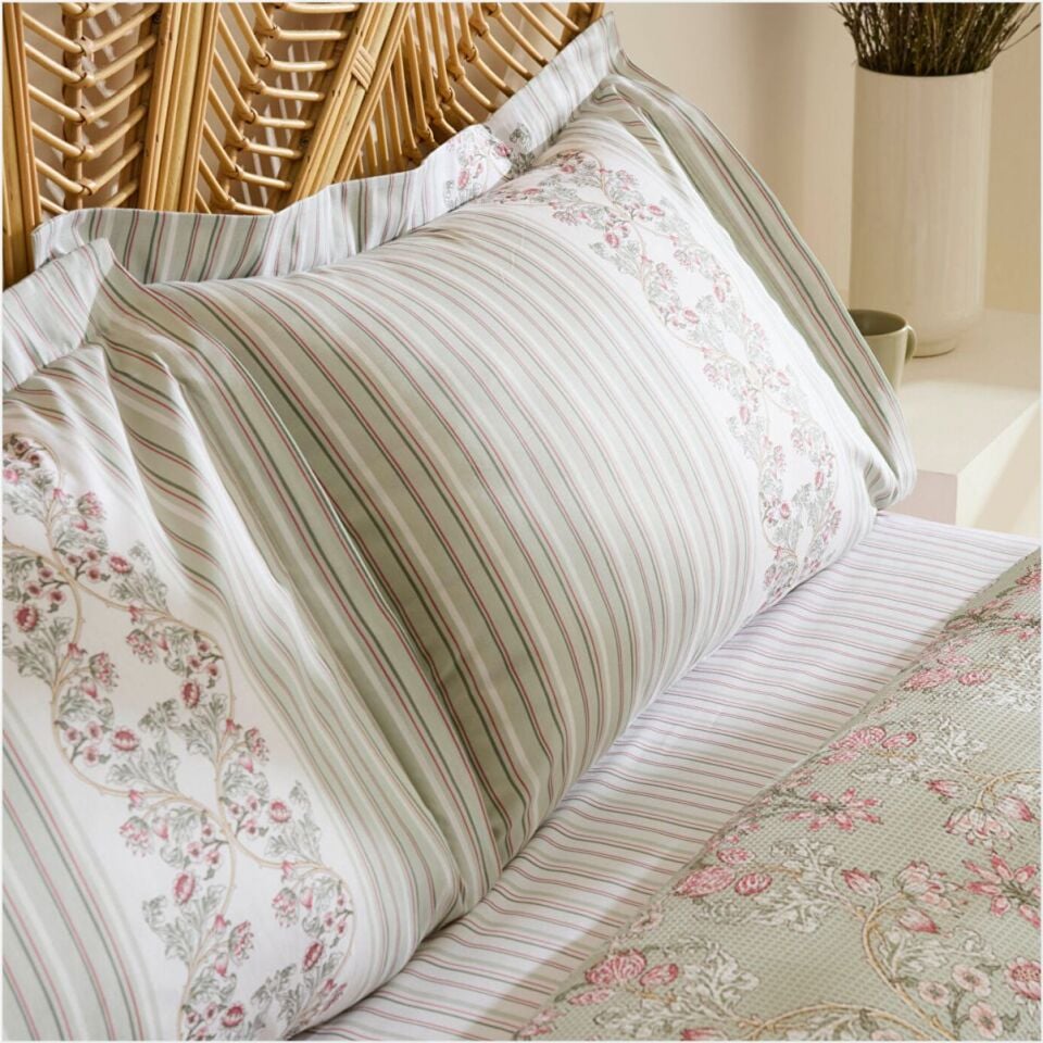 Karaca Home Empres %100 Pamuk Tek Kişilik Pike Takımı Adaçayı