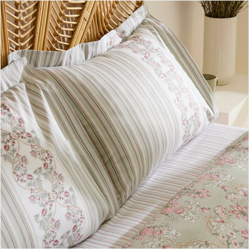 Karaca Home Empres %100 Pamuk Tek Kişilik Pike Takımı Adaçayı