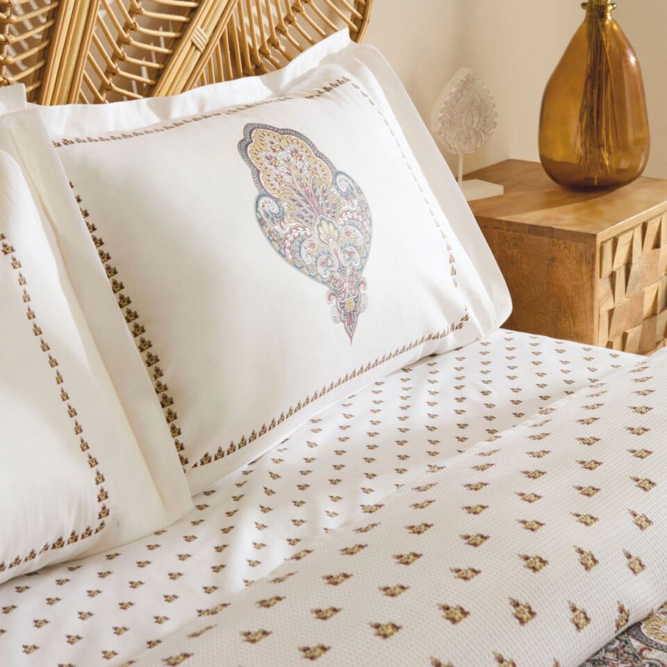 Karaca Home Cherly %100 Pamuk Tek Kişilik Pike Takımı Hardal