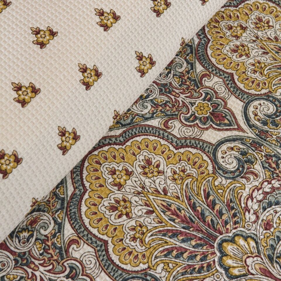 Karaca Home Cherly %100 Pamuk Tek Kişilik Pike Takımı Hardal