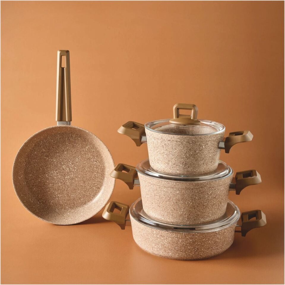 Karaca Biogranit Alice 7 Parça Tencere Seti