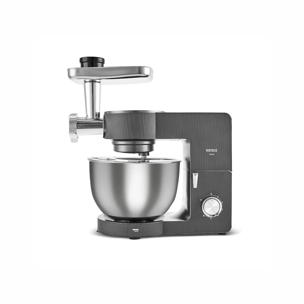 Karaca Multichef Ultra 2000W 7 Litre Stand Mikser Mutfak Şefi Anthracite (Kıyma Çekme/Sucuk-Sosis/İçli Köfte Aparatlı)