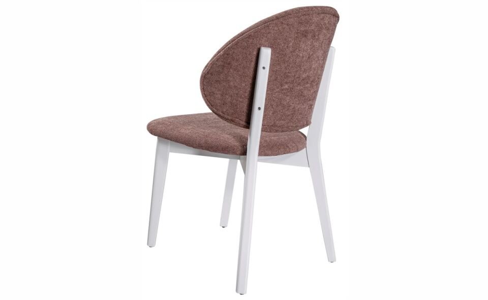 Azemo Doruk Sandalye Düz Ayak Ahşap Beyaz Rosso 06 Kahve