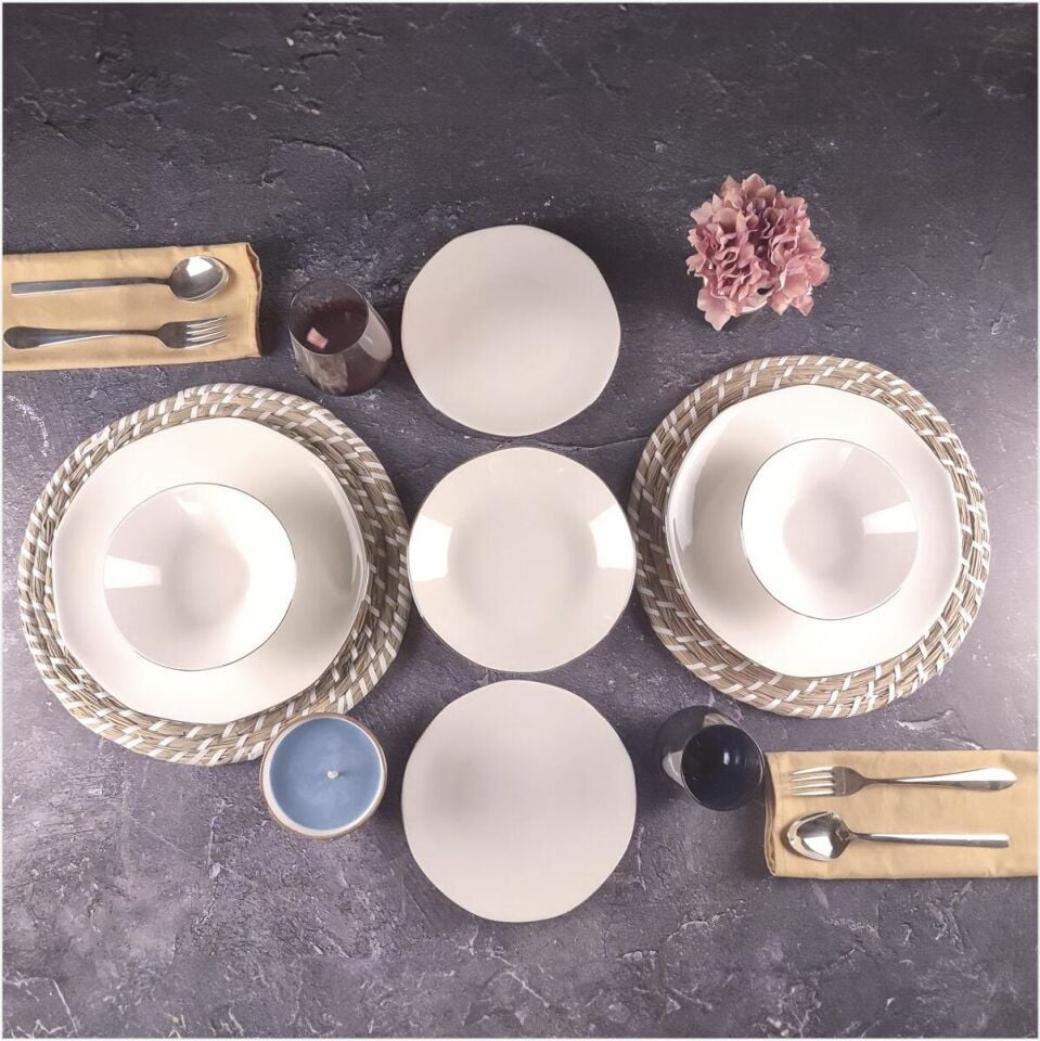 Öztürk Tulu Organik Yemek Takımı 24 Parça-Db2573