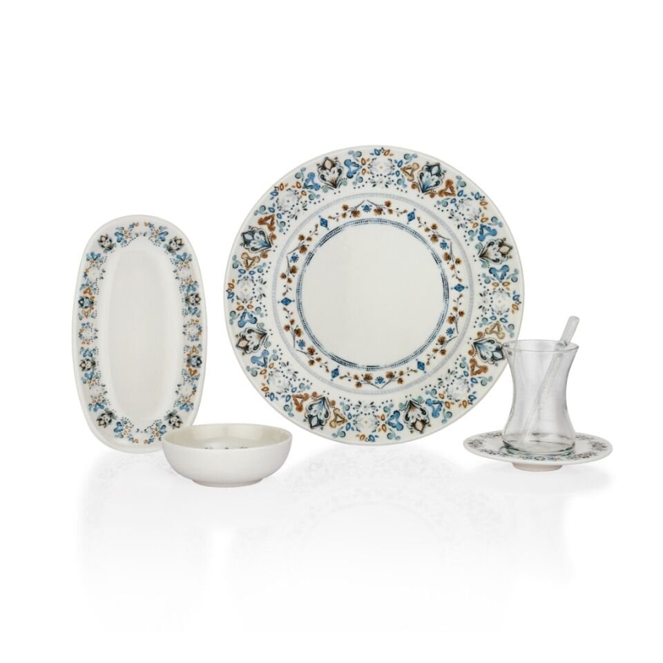 Schafer Farina Kahvaltı Takımı 32 Parça-Mavi
