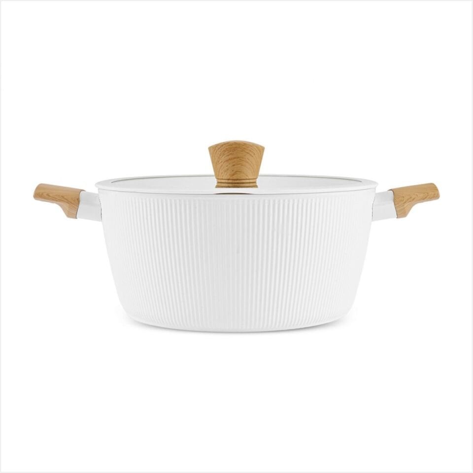 KARACA SWISS CRYSTAL PURELINE İNDÜKSİYON TABANLI 12 PARÇA TENCERE SETİCREAM