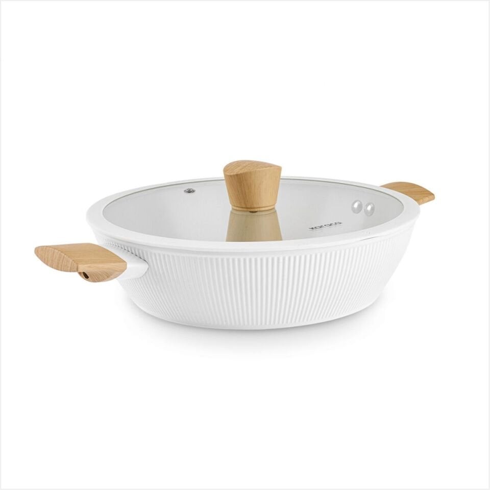 KARACA SWISS CRYSTAL PURELINE İNDÜKSİYON TABANLI 12 PARÇA TENCERE SETİCREAM