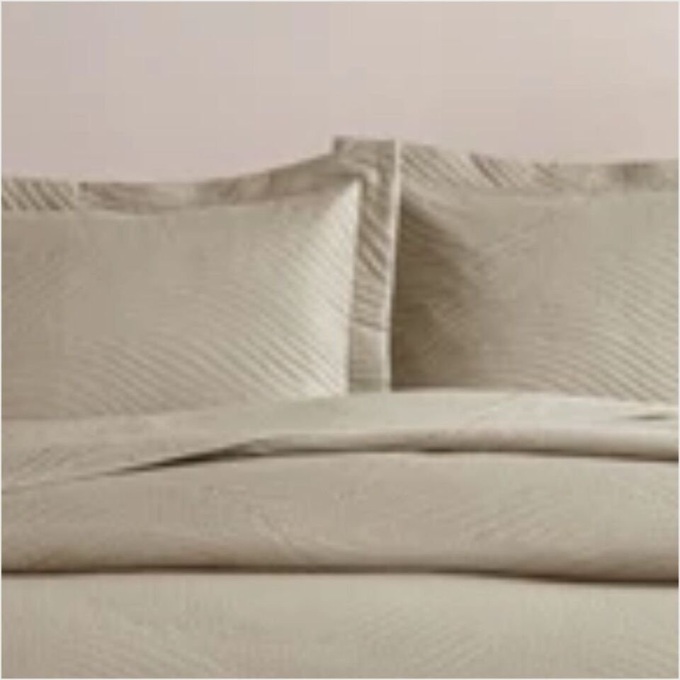 Taç Harlow Tek Kişilik Yatak Örtüsü Takımı Taş