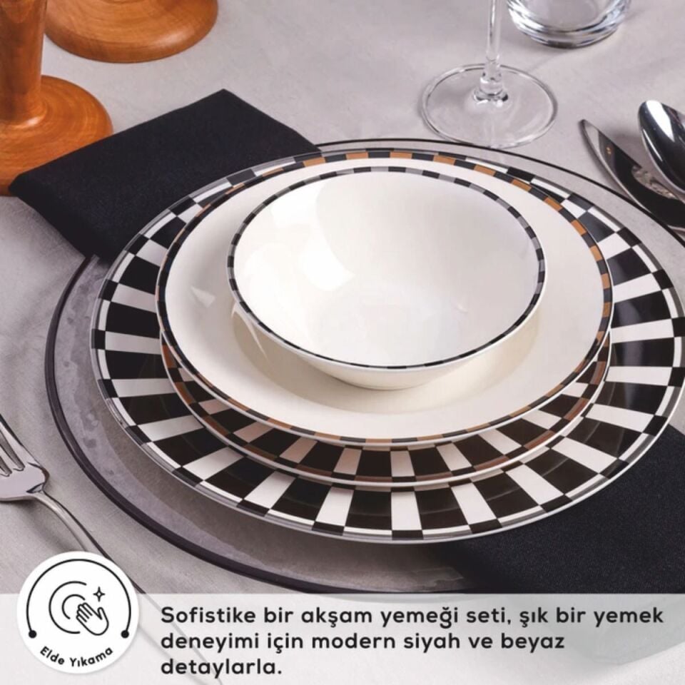 Karaca Aries 24 Parça 6 Kişilik Yemek Takımı