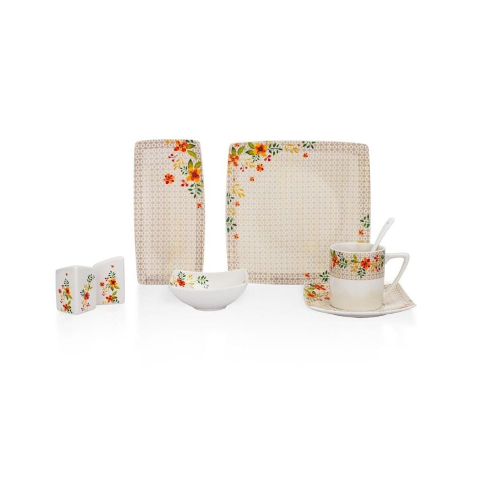 Schafer Day Kahvaltı Takımı 32 Parça-Beyaz