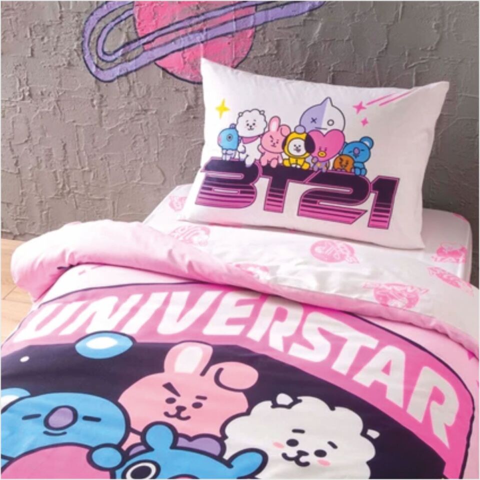 Taç Lisanslı Brawl Stars Tek Kişilik %100 Pamuk Pike Takımı