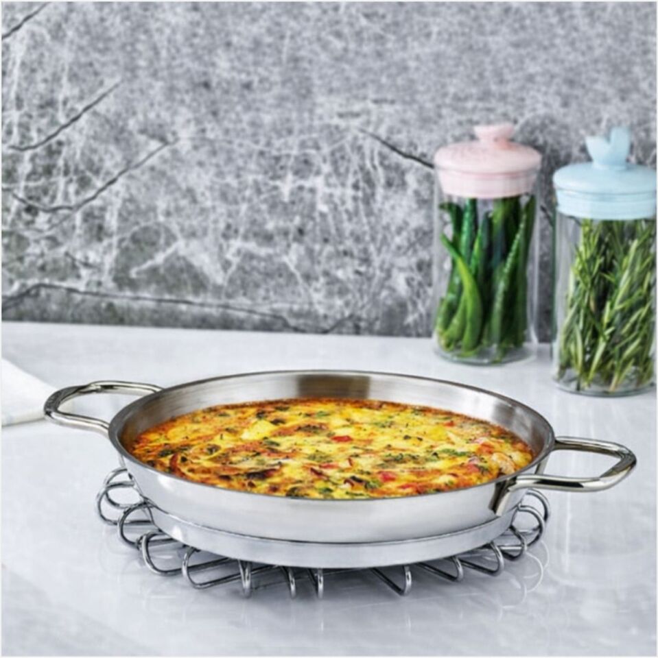 SAFINOX 18 CM KISA OMLET TEL KULPLU