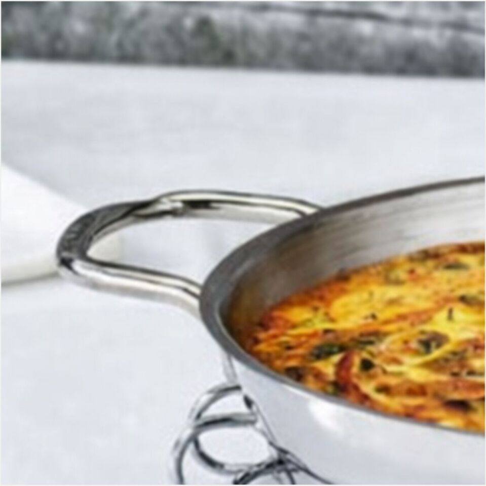 SAFINOX 18 CM KISA OMLET TEL KULPLU