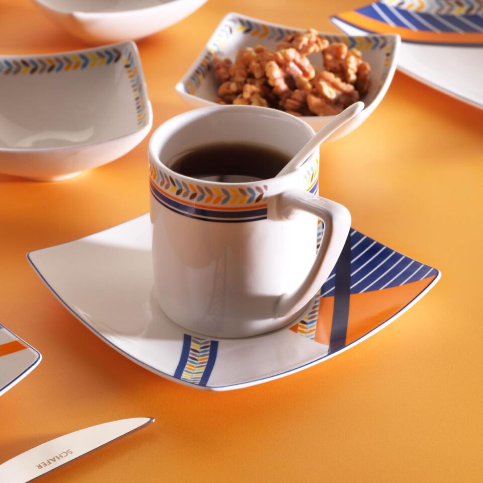 Schafer Day Kahvaltı Takımı 32 Parça-Lacivert