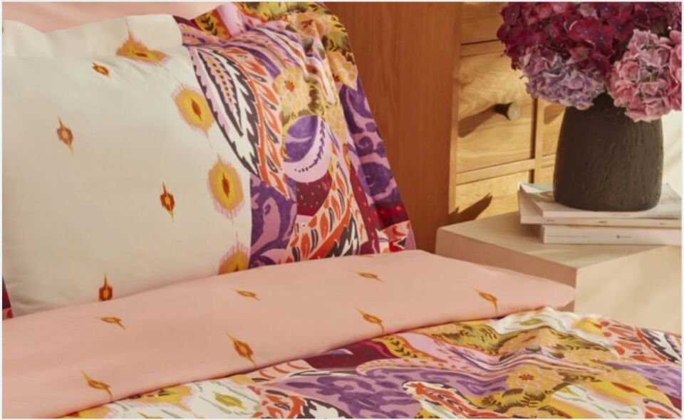 Karaca Home Ruiz %100 Pamuk Çift Kişilik Nevresim Takımı Fuşya