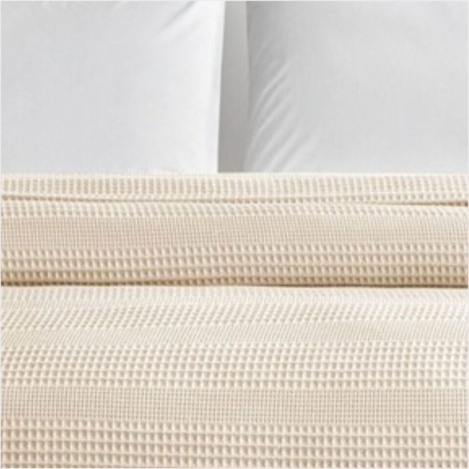 Taç Monet Çift Kişilik Pike Takımı Krem