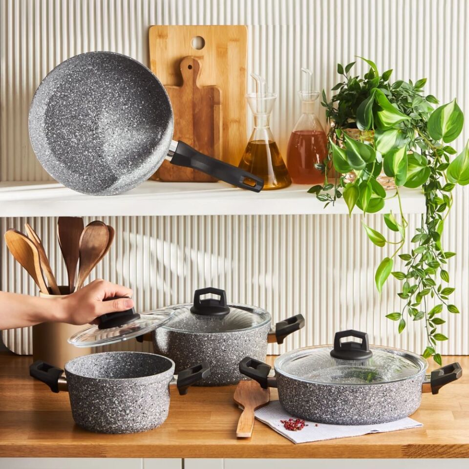 Karaca Biogranit Ayaz 7 Parça Tencere Seti