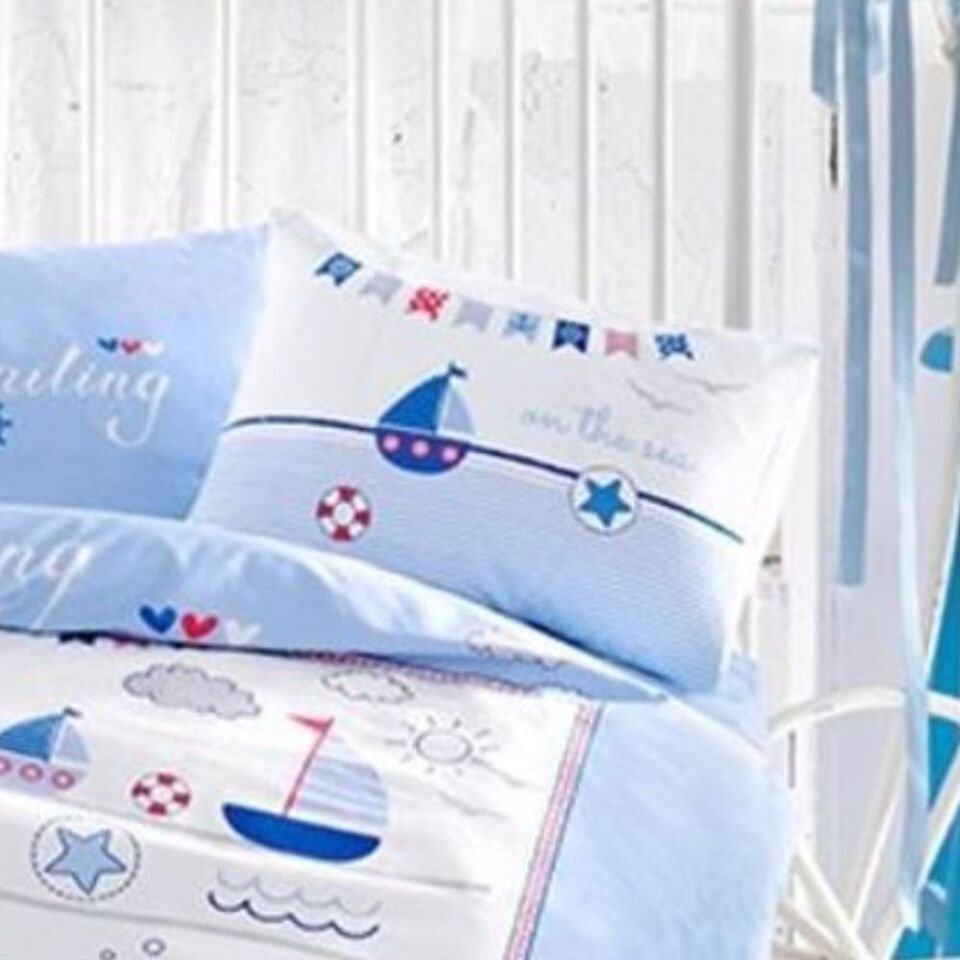 Aran Clasy Sailing Fish Bebek Uyku Seti Mavi