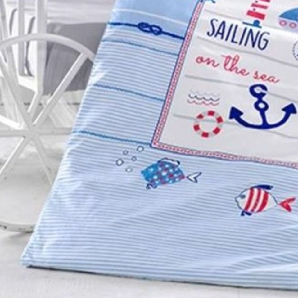 Aran Clasy Sailing Fish Bebek Uyku Seti Mavi
