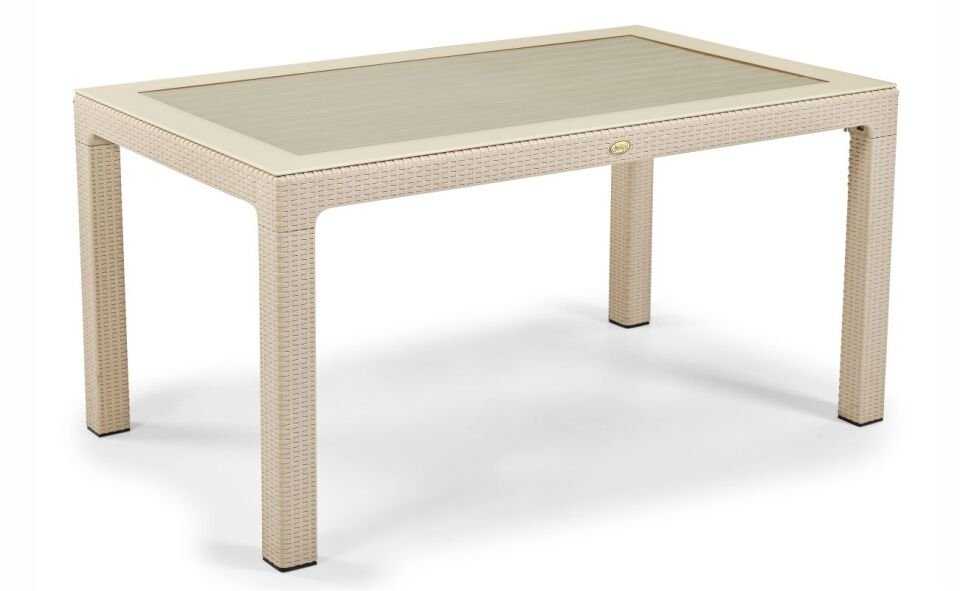 PURTAŞ CAPİSSİ  90X150 ZEUGMA CAPPİCİNO CAMLI MASA TAKIMI