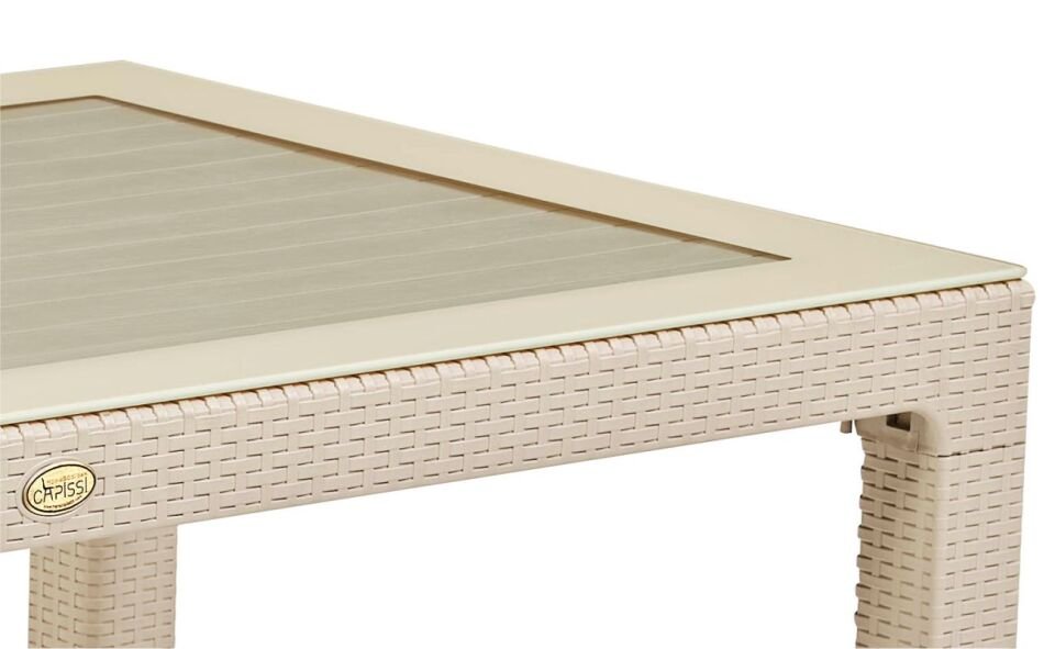 PURTAŞ CAPİSSİ  90X150 ZEUGMA CAPPİCİNO CAMLI MASA TAKIMI