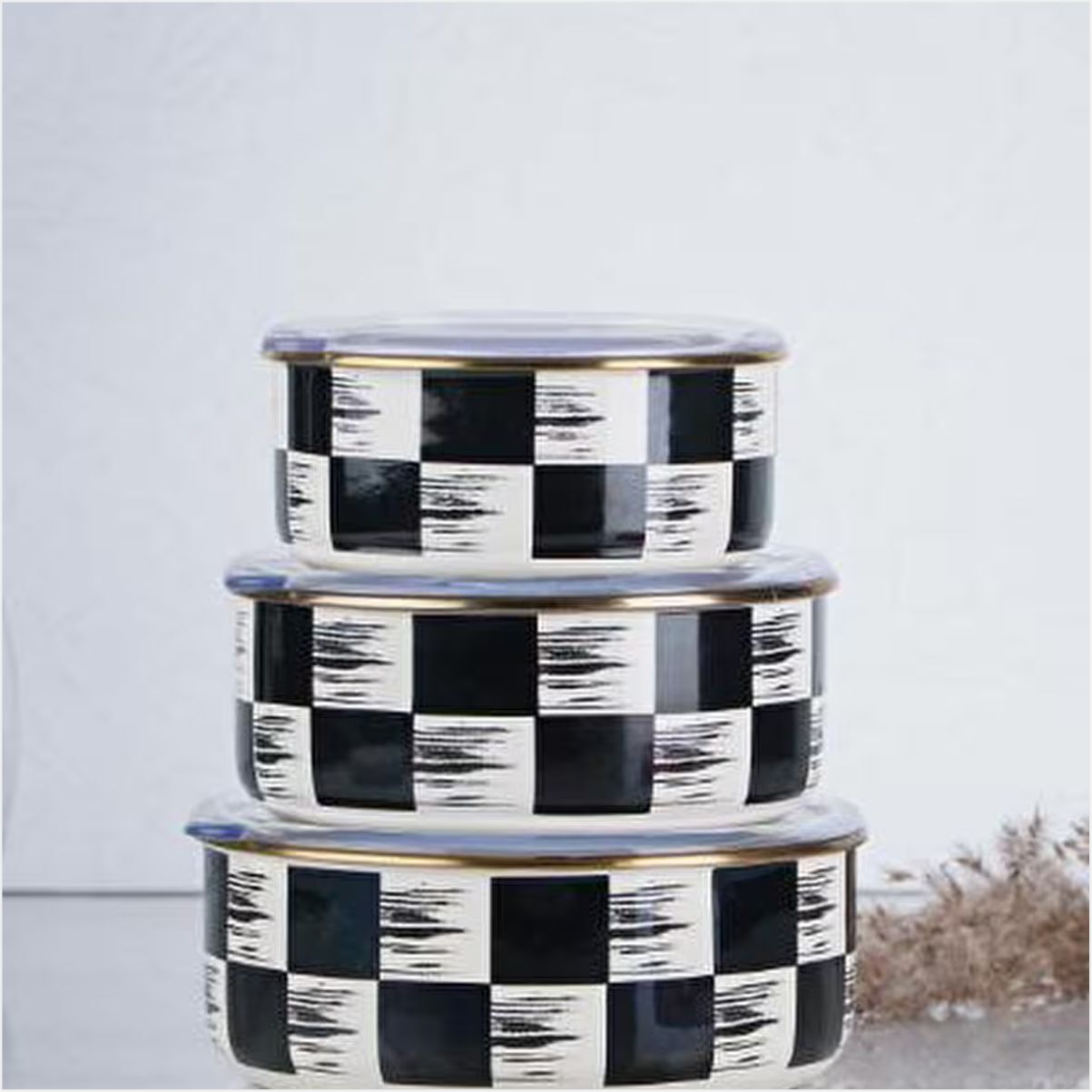 Acar Xap-21-0517/12 Qualıta-Kıng Emaye 3 Lü Saklama Kabı