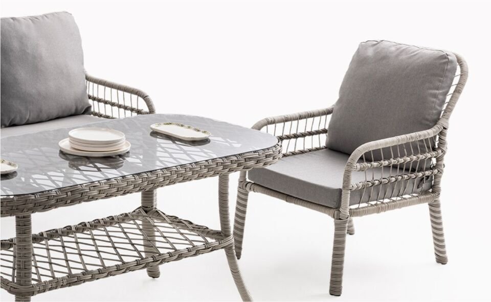 Capri Pisa (3+1+1 Sehpa) Takım Grı