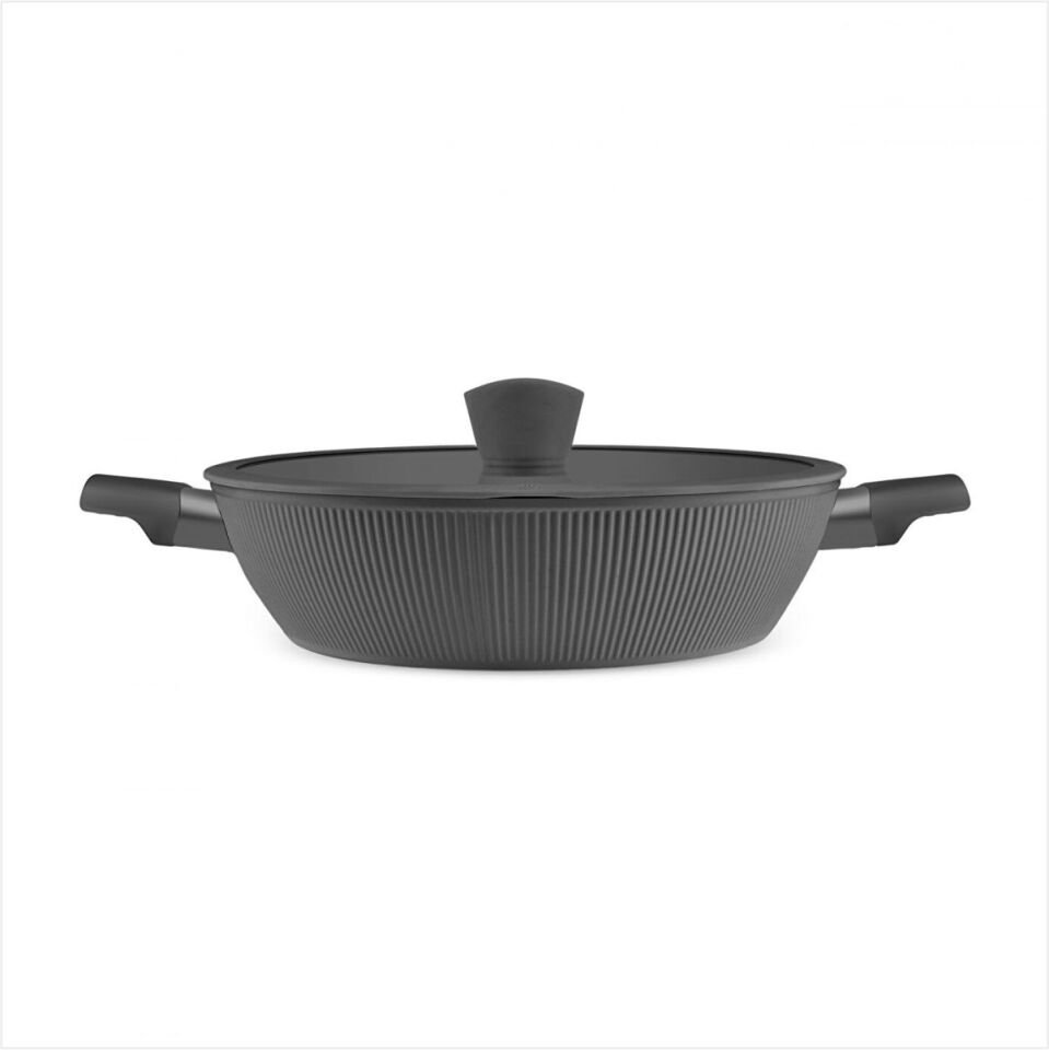 KARACA SWISS CRYSTAL PURELINE İNDÜKSİYON TABANLI 12 PARÇA TENCERE SETİGRİ